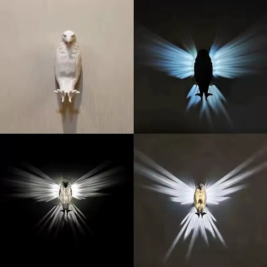 Lámpara de pared con impresión 3D de resina águila